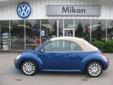 Mikan Motors
2008 Volkswagen New Beetle Convertible SE Pre-Owned
Model
New Beetle Convertible
Price
Call for Price
Transmission
Automatic
Stock No
6843
Trim
SE
Exterior Color
Laser Blue Metallic
Mileage
26054
Condition
Used
Engine
5 2.5L
Year
2008
Make