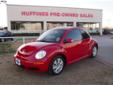 Huffines Chrysler Jeep Dodge Lewisville
Call us today 
866-238-4826
GET PRE-APPROVED IN SECONDS
2010 Volkswagen New Beetle
( Click here to inquire about this vehicle )
Finance Available
* Call For Price
Â 
Color:Â Red
Mileage:Â 26673
Drivetrain:Â FWD