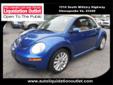 2008 Volkswagen New Beetle SE PZEV $11,976
Pre-Owned Car And Truck Liquidation Outlet
1510 S. Military Highway
Chesapeake, VA 23320
(800)876-4139
Retail Price: Call for price
OUR PRICE: $11,976
Stock: EP511A
VIN: 3VWRG31Y18M407372
Body Style: Convertible