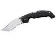"
Cold Steel 29TLVS Voyager Knife Large Vaquero, Serrated Edge
The VoyagersÂ® are, ounce for ounce, far stronger than 99.9% of Cold Steel's competitor's folders. And this is a fact, not an idle boast. Each knife features precision made parts with a stiff