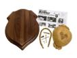 Traditional style skull & antler mounting kit. Deluxe Antler Display Kit includes everything needed for creating an antler display on a 9 x 12" solid Walnut Crest Plaque with satin lacquer finish.Product Dimension: 12.00" x 9.00" x 0.75"Made in USAKit