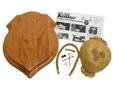 Traditional style skull & antler mounting kit. Deluxe Antler Display Kit includes everything needed for creating an antler display on a 9 x 12" solid Cherry Crest Plaque with satin lacquer finish.Product Dimension: 12.00" x 9.00" x 0.75"Made in USAKit