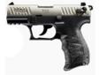 Walther P22 Miliitary Features: - Threaded barrel. - Low profile three dot polymer combat sights. - Loaded chamber indicator. - Front and rear slide serrations. - Nickel or matte black slide. - External slide stop. - 3 safeties. - Two magazine styles. -