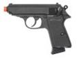 "
Umarex USA 2265003 Walther PPK/S Blowback, Gas Black
Look for the Unique Lines and Distinctive Shape of the PPK replica as a Trademark of Walther.
Walther gas powered airsoft pistols use Green Gas to propel airsoft BBs down range. Walther offers gas