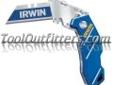 "
Irwin Industrial 2089100 IRW2089100 Folding Lockback Knife
Features and Benefits
Pocket-size for convenient, everyday use on the jobsite
Allows the blade to be changed quickly and easily with the push of a button
Prevents the blade from being pulled out