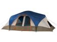Great Basin Family Dome TentFeatures:- Shockcorded fiberglass poles with pin and ring system for easy set-up- Hooped fly over front door and rear window for weather protection- Hanging divider curtain creates two separate rooms- Mesh doors (2), windows