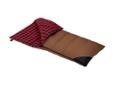 Grande Sleeping BagFeatures:- Quilt-through construction- Velcro tab with embroidered Wenzel logo secures zipper- Large #7 self-repairing zipperSpecifications:Size: 38" x 81" Fill: 6.5lbs. of non-allergenic Insul-ThermOuter: 8 oz. cottonLiner: Cotton