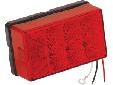 Waterproof LED 4x6 Low Profile Tail Lights8-Function, Left/Roadside w/3 Wire 90Â° PigtailUnique, compact size and shape allows these waterproof lights to fit where space is limited. Meets FMVSS/CMVSS 108 requirements for trailers over 80" wide when