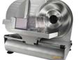 The Weston Heavy Duty 9? Food Slicer features a high quality removable stainless steel blade, powered by a rugged, quiet running motor that slices through all of your meats and vegetables quickly and easily.Features- Compact design for easy storage and