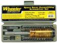 The Wheeler Space Saver Gunsmithing Screwdriver Set takes up very little space on your bench, but contains a durable and comprehensive set of 26 bits chosen to meet most of your gunsmithing needs. It's also the perfect size to include on your trips to the