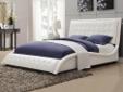 Contemporary Quuen Bed Â Â Â Â  Price: $599
Â Â Â  Representing a fresh new take on modern comfort, this upholstered bed reimagines an old classic, the button-tufted bed. While classic upholstered headboards feature button-tufting on only the headboard, this
