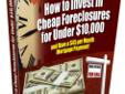 *** Why You Should Invest in Cheap Foreclosures under 10K ***
How to Invest in Foreclosure Homes Under Ten Thousand Dollars!
Do you have an extra $45 per month?
Do you have an extra $1.50 per day?
So, you want to invest in real estate, but you?re smart