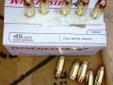 Winchester 45acp 230gr FMJ 100rds45 Automatic, Brass cased, Target/range ammo, re-loadable This Winchester 45 Automatic (45ACP), 230 Grain, USA made, Full Metal Jacket offers sure functioning and controlled recall. Perfect for the range or target