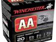 Winchester AA Target, 20Ga 2 3/4", 1oz #7.5 Shot - 25 Rounds. From trap and skeet, to sporting clays nothing compares to the time proven performance of Winchester AA Target Loads. Winchester AA Shotgun Loads are the highest quality and performance Target