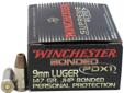 Winchester Ammunition- Caliber: 9mm Luger- Grain: 147- Bullet: Bonded PDX1 Jacketed Hollow Point- Muzzle Velocity: 1000 fps- 20 Rounds per boxSpecs: Caliber: 9MMLUGGrain: 147
Manufacturer: Winchester Ammo
Model: S9MMPDB1
Condition: New
Price: $17.71