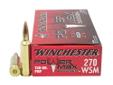 Winchester Super X Ammunition- Caliber: 270 Winchester Short Magnum- Grain: 130- Bullet: Power Max Bonded- Muzzle Velocity: 3275- Per 20
Manufacturer: Winchester Ammo
Model: X270SBP
Condition: New
Price: $34.75
Availability: In Stock
Source: