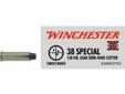 Winchester's Lead Semi-Wad Cutter bullet offers excellent accuracy, a lubricated bullet, and clean target signature.Symbol: X38WCPSVCaliber: 38 SpecialBullet Weight: 158 GrainsBullet Type: Lead Semi-Wad CutterUser Guide: TrainingTest Barrel Length: 4"