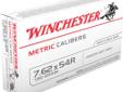Winchester Metric Ammunition, 7.62x54R, 180Gr Jacketed Soft Point - 20 Rounds. Winchester metric calibers feature positive functioning, no expansion, good accuracy and no barrel leading.
Manufacturer: Winchester Metric Ammunition, 7.62x54R, 180Gr Jacketed