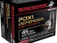 Winchester PDX1 Defender Ammunition, 45 Long Colt, 225Gr JHP - 20 Rounds. When it comes to the safety of you and your family, choose the ammunition that delivers a threat stopping combination of the most innovative Winchester personal defense technologies