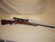 This is a Winchester Model 70 Pre-64 .30-06 rifle serial #53XXX it has a 24" barrel, walnut factory stock with a original rubber Winchester recoil pad. Comes with a Weaver K4 four power scope that works well and is in good condition with some carry marks