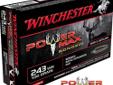 Winchester PowerMax, 243 Winchester, 100Gr Power Max Bonded HP - 20 Rounds. Winchester's proprietary bonding process welds lead to a copper alloy jacket where the two act together during expansion for improved penetration and retained weight. The