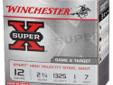 Winchester SuperX XPERT, 12Ga 2 3/4", 1oz #7 Steel Shot - 25 Rounds. Winchester X-pert Upland and Target Steel shotshells combine a proprietary corrosion resistant steel shot manufacturing process with superior Winchester components to create a true break