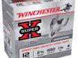 Winchester SuperX Xpert HV, 12Ga 2 3/4", 1 1/16oz #4 Steel Shot - 25 Rounds. The Winchester Xpert Hi-Velocity steel shotshells are value priced, high performance steel shotshells. The Xpert Hi Velocity loads deliver a sizzling velocity of up to 1550 fps