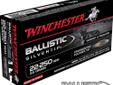 Winchester Supreme, 22-250 Remington, 55Gr Ballistic Silvertip - 20 Rounds. This aerodynamic, polymer-tipped boattail bullet design provides long-range accuracy, rapid expansion and superior on-target performance. Winchester Ballistic Silvertips combines