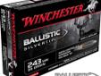 Winchester Supreme, 243 Winchester, 95Gr Ballistic Silvertip - 20 Rounds. This aerodynamic, polymer-tipped boattail bullet design provides long-range accuracy, rapid expansion and superior on-target performance. Winchester Ballistic Silvertips combines