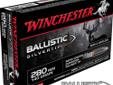 Winchester Supreme, 280 Remington, 140Gr Ballistic Silvertip - 20 Rounds. This aerodynamic, polymer-tipped boattail bullet design provides long-range accuracy, rapid expansion and superior on-target performance. Winchester Ballistic Silvertips combines