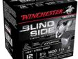 Winchester Supreme BlindSide, 12Ga 3 1/2", 1 5/8oz #2 Hex Steel Shot - 25 Rounds. As a waterfowl hunter you demand accuracy, consistency, dense patterns and speed in your ammunition. Without all of these features, you leave the blind without birds. Blind