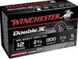 Winchester Supreme Double X Turkey, 12Ga 2 3/4", 1 1/2oz #5 Shot - 10 Rounds. Supreme High Velocity Turkey loads are the most technologically advanced, hardest hitting turkey loads ever developed by Winchester featuring true magnum energy and a scorching