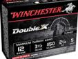 Winchester Supreme Double X Turkey, 12Ga 3 1/2", 2 1/4oz #5 Shot - 10 Rounds. Supreme Double-X Magnum and High Velocity Turkey Loads are packed with all the hard hitting, bird bagging ingredients you need to satisfy your taste for smoked turkey.