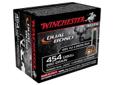 454 Casull Winchester Supreme Elite Ammunition- Caliber: 454 Casull- Grain: 260 gr.- Bullet: Dual Bond Hollow Point- Use: Hunting- Muzzle Velocity: 1800 fps- Per 20Specs: Bullet Type: DUALBONDCaliber: 454CASULLGrain: 260Caliber: 454Grain Weight: