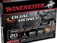 Winchester Supreme Elite Dual Bond, 20Ga 3", 260Gr Sabot HP Slug - 5 Rounds. The Supreme Elite Dual Bond offers a large hollow point cavity, which provides consistent upsets at a variety of ranges and impact velocities. The heavy outer jacket is