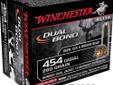 Winchester Supreme Elite DualBond, 454 Casull, 260Gr Hollow Point, 20 Rounds. Considered one of the most innovative products in Winchester Ammunition history, the Supreme Elite Dual Bond bullet features an outer jacket which is designed for maximum upset