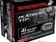 Winchester Supreme Platinum Tip, 41 Magnum, 240Gr Hollow Point, 20 Rounds. Winchester has set the world standard in superior handgun ammunition performance and innovation for more than a century. And to millions of hunters and shooters worldwide, the name