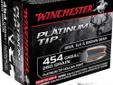 Winchester Supreme Platinum Tip, 454 Casull, 260Gr Hollow Point, 20 Rounds. Winchester has set the world standard in superior handgun ammunition performance and innovation for more than a century. And to millions of hunters and shooters worldwide, the