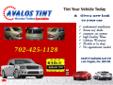 tint your car today  
AVALOS WINDOW TINT has been tinting car,truck,Van's.Suv's 18 years.
and we have the experience,skills and tools necessary to get the job
done right. Our moderm, altra-clean. Studio- worshop facillities
are designed exclusively for
