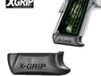 X-Grip 1911 Officers 2-Piece Magazine Adapter Black. The patented XGRIP 1911 2pc adapts the full size Colt .45 acp 1911 8 round magazine with plastic floor plate to function and blend into the frame of the compact 1911 Officer pistol.
Manufacturer: X-Grip