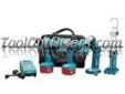"
Makita 6933FDX2 MAK6933FDX2 14.4 Volt Auto Combination Driver Drill, Impact Wrench and Light Kit
Features and Benefits
103 ft lbs of torque on the impact wrench
260 in lbs of torque on the driver drill
Comes with a flashlight AND fluorescent light
2