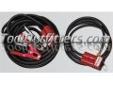 "
GOODALL MANUFACTURING 12-600 GDL12-600 30' Diesel Equipment Start All Plug to Plug Kit
Features and Benefits:
1/0 with red plug 5' battery to plug, 25' plug to 800 amp clamps with weather cap
30' diesel equipment kit
"Price: $347.33
Source: