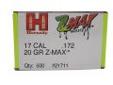 "
Hornady 21711 Z-MAX Reloading Bullets.17 Caliber "".172"" 20Gr (Per 500)
Hornady Z-Max Reloading Bullets
- Caliber: 17 (.172"")
- Grain: 20
- Bullet: Z-Max
- 500 Bullets Per Box"Price: $52.98
Source: