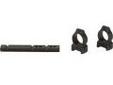 "
CVA DS703B Z2 Alloy Integral Ring/Base Medium, Black for TC, Triumph
The Base and Medium Ring Set has everything you need to mount a scope on your in-line rifle. All components are constructed of super-strong Z2 Alloy, which is 50% stronger than