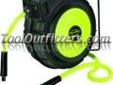 "
Legacy L8250FZ LEGL8250FZ Zilla Reelâ¢ 3/8"" x 50' Enclosed Plastic Air Reel
FlexzillaÂ® air hose included.
Auto-rewind mechanism
Durable construction - Made from high quality impact resistant ABS.
Positive latching mechanism - Automatically locks hose at